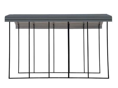 Arrow Carport, 14 ft. x 24 ft. x 14 ft. Charcoal 14′ x 24′ x 14′