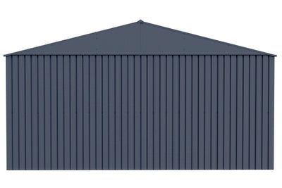 Arrow Shed Elite 14′ x 16′ Outdoor Lockable Gable Roof Steel Storage Shed Building, Anthracite
