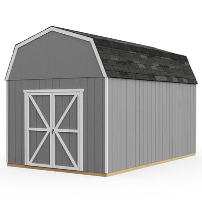 Handy Home Products Braymore 10×16 Do-It-Yourself Wooden Storage Shed Without Floor