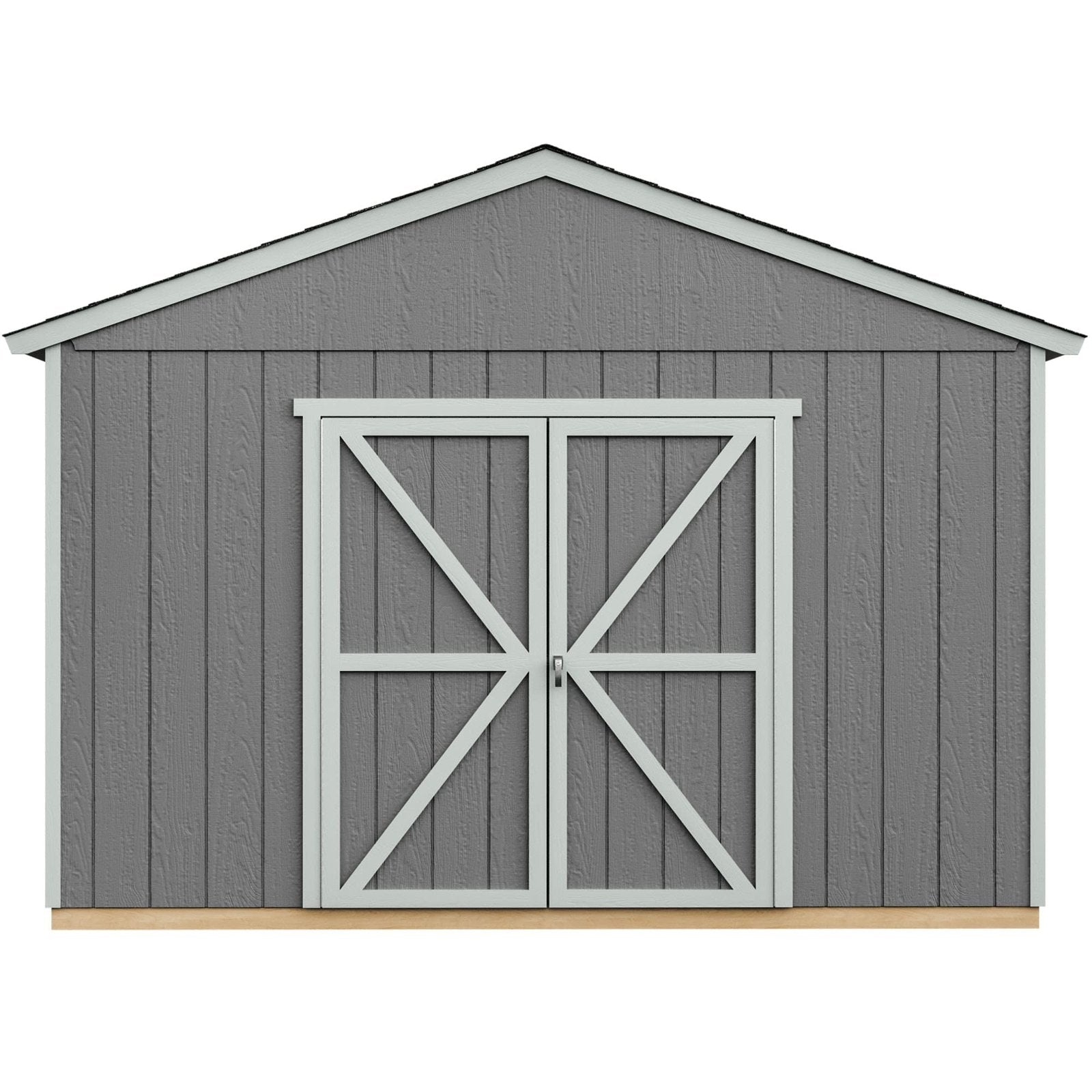 Handy Home Products Astoria 12×24 Do-It-Yourself Wooden Storage Shed Brown Without Floor
