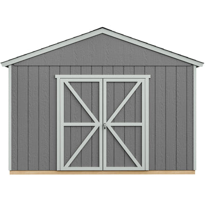 Handy Home Products Astoria 12×24 Do-It-Yourself Wooden Storage Shed Brown Without Floor