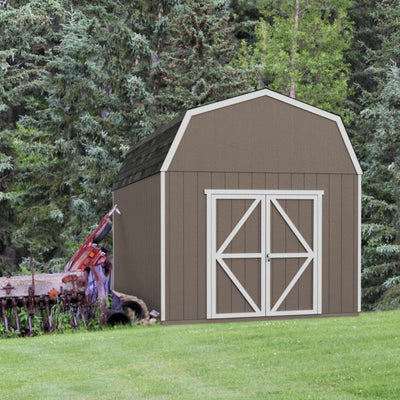 Handy Home Products Braymore 10×16 Do-It-Yourself Wooden Storage Shed Without Floor