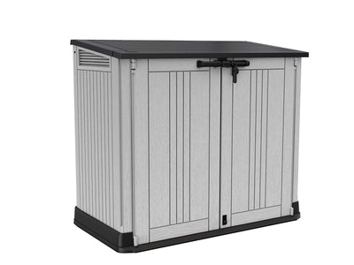 Outdoor Garden Storage Box Shed with Lift-Up Lid & Front Doors, 880L Capacity