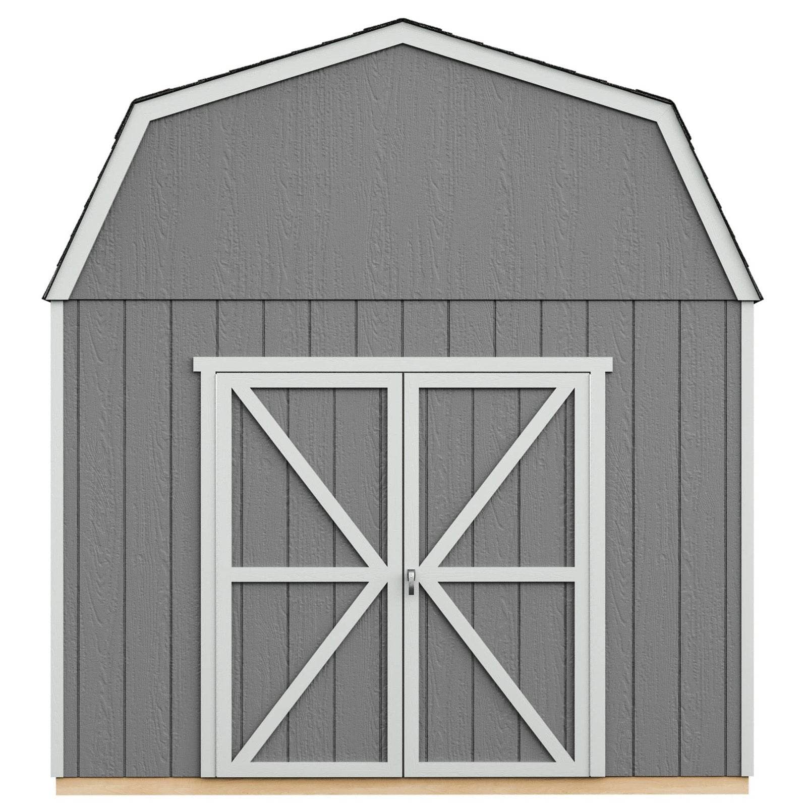 Handy Home Products Braymore 10×16 Do-It-Yourself Wooden Storage Shed Without Floor