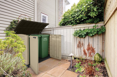 Keter Store It Arc Outdoor Garden Shed, 1200 Litres, Taupe/Beige