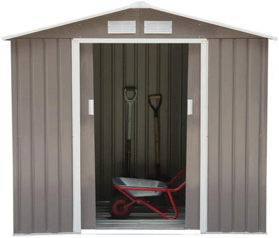 7 Ft. W X 4 Ft. D Metal Apex Garden Shed